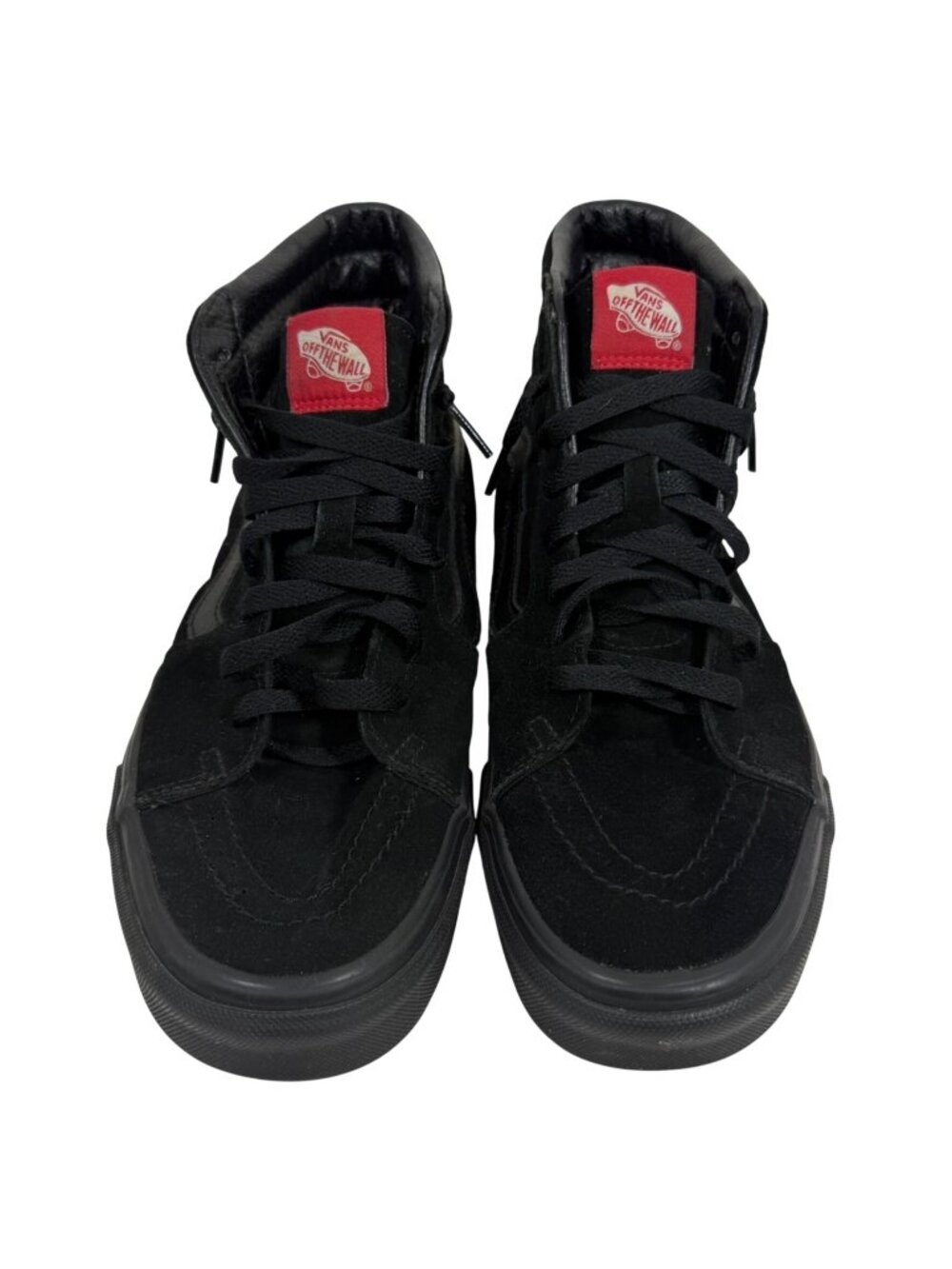 Vans Sk8-Hi Black/Black High Top Sneakers Mens 9 Womens 10.5 EUC